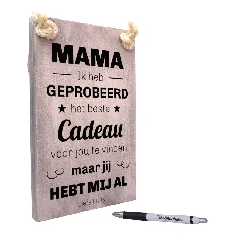 map Hoorzitting telegram Het beste cadeau voor Mama, gepersonaliseerd cadeau voor moeder(dag)